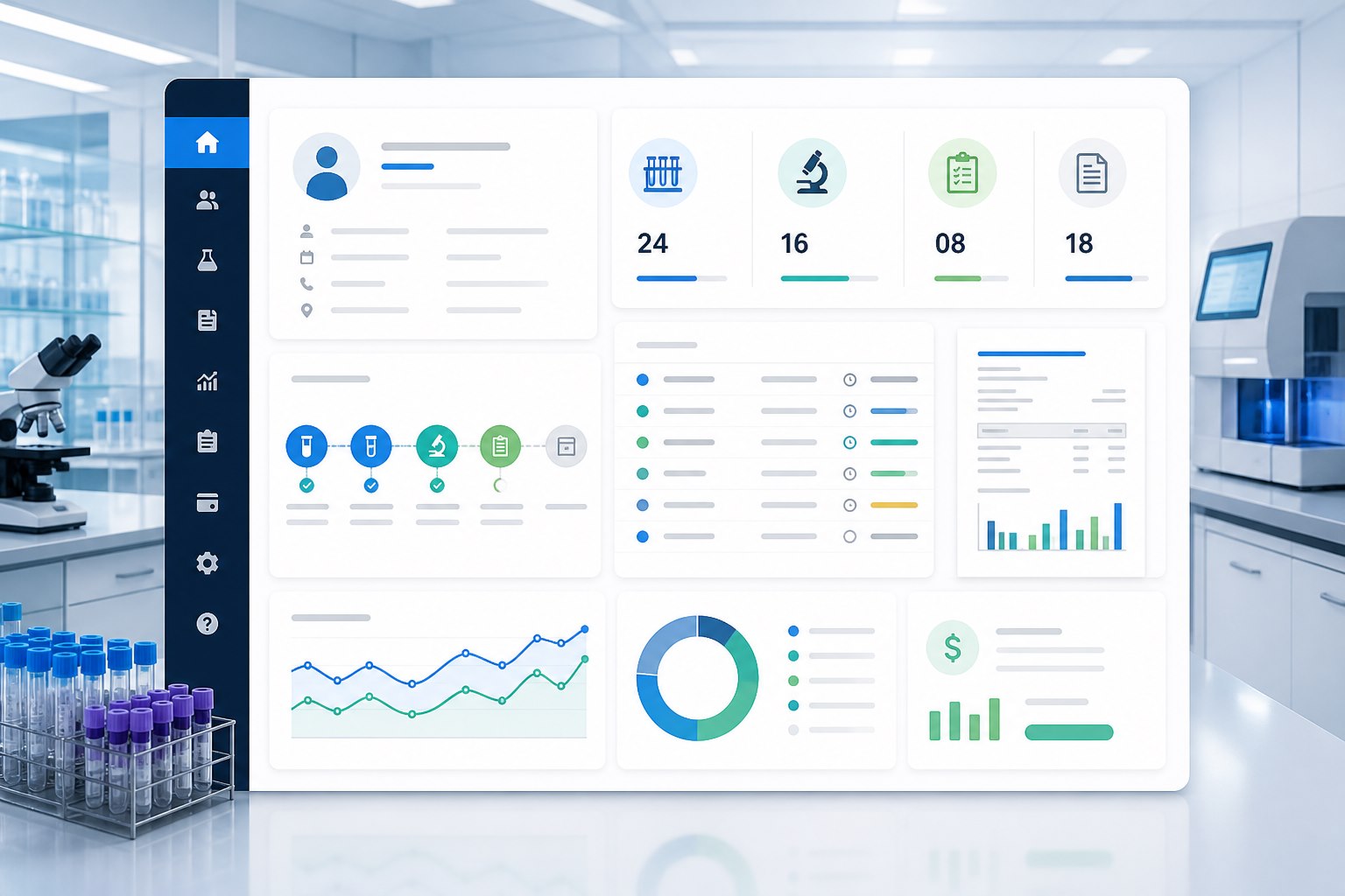 Diagnostics laboratory management software